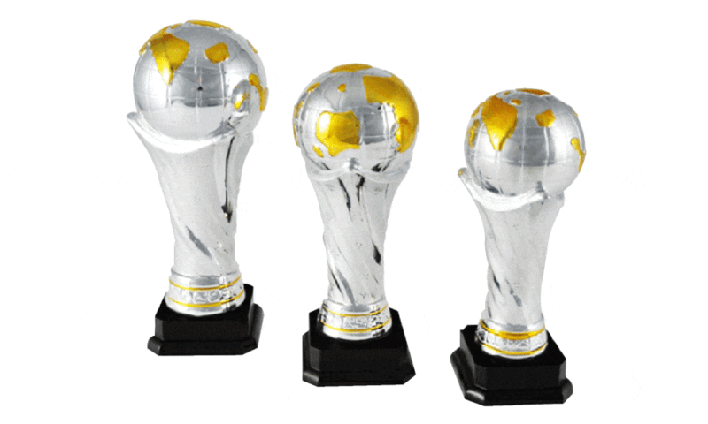 Einzelpokal oder 3er-Serie Fußball-Pokalserie "Achensee" mit Wunschgravur