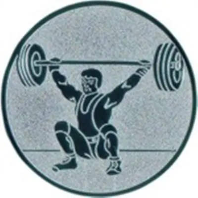 Emblem Gewichtheben für Pokale
